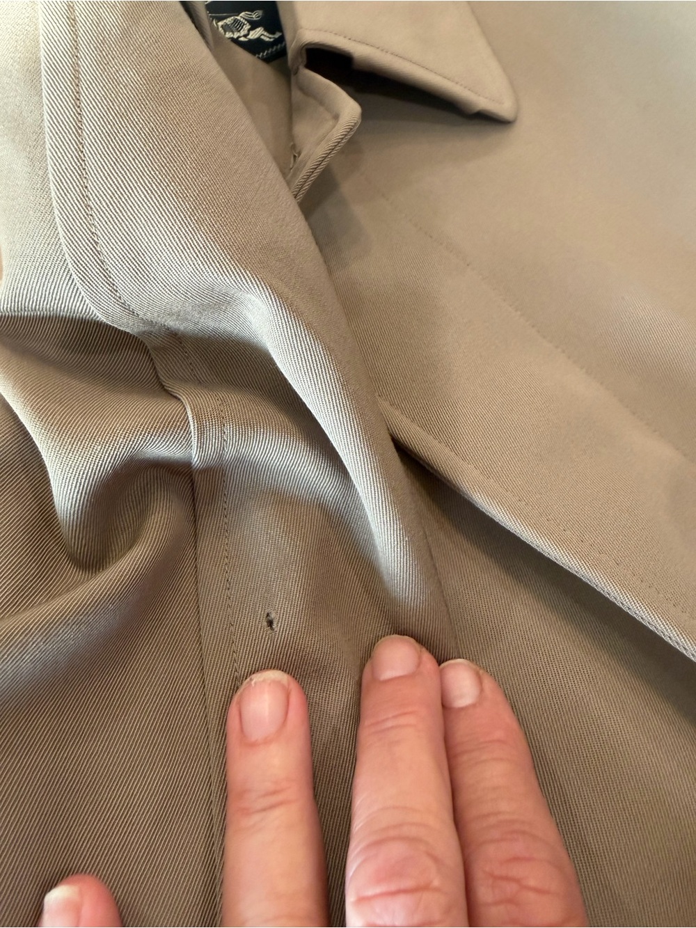 Burberry Brown and Black Labeled Trench Coat - Picture 7 of 7